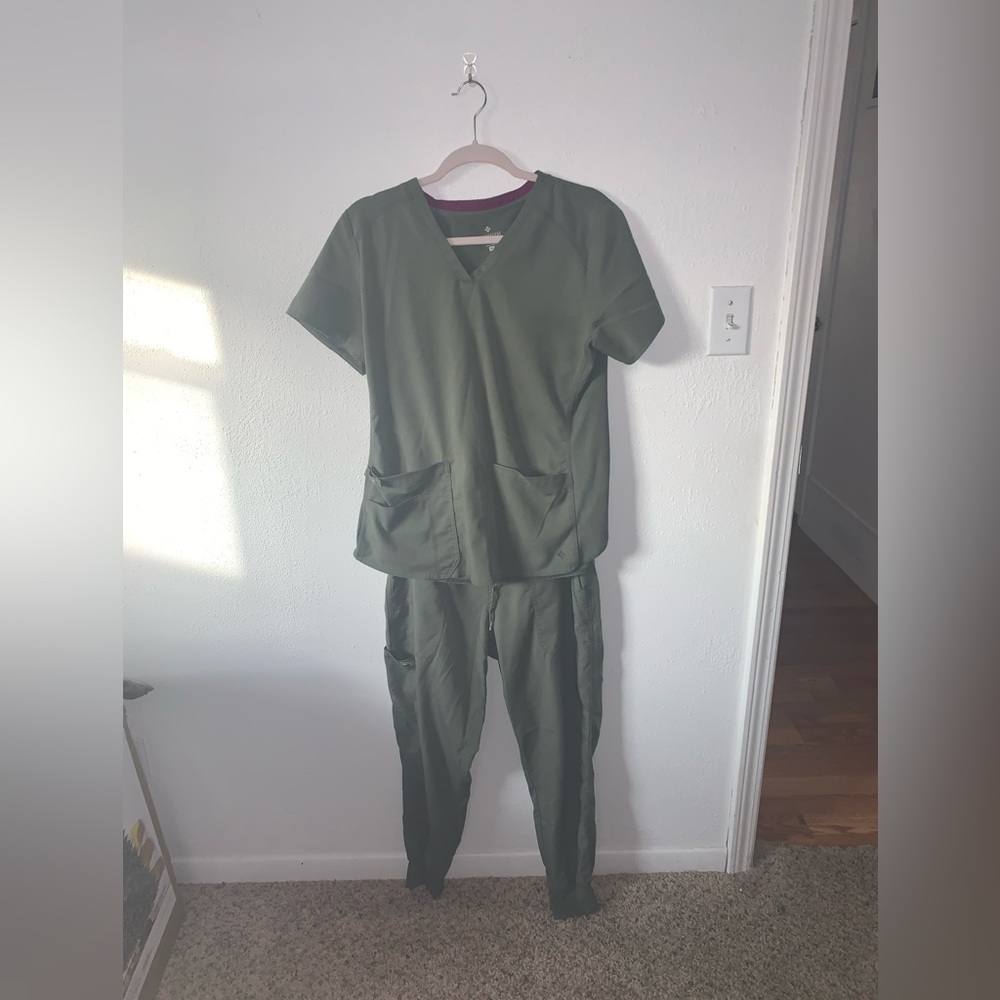 Green scrubs